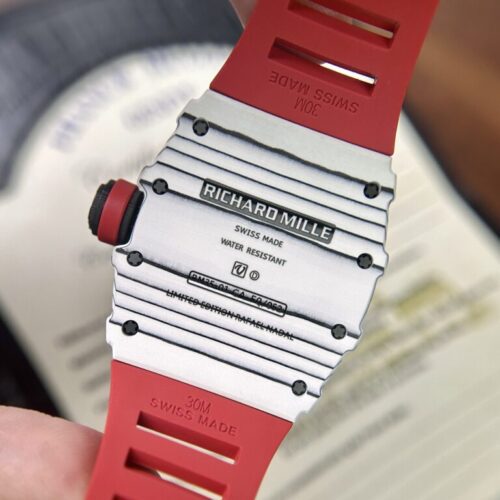 Richard Mille RM35-01 Rafael Nadal Red Rubber Strap 1:1 BBR Factory 42mm - Image 5