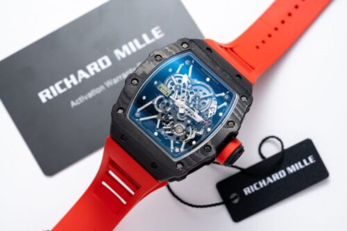 Richard Mille RM35-01 1:1 Red Rubber Strap 45mm