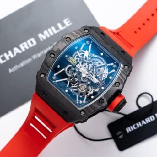 Richard Mille RM35-01 1:1 Red Rubber Strap 45mm