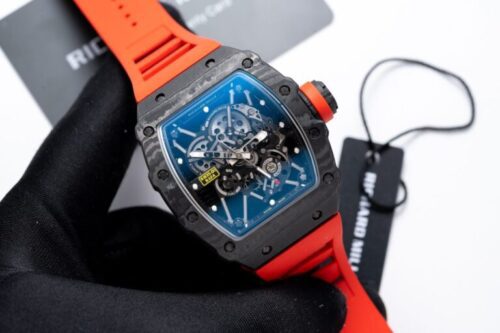 Richard Mille RM35-01 1:1 Red Rubber Strap 45mm - Image 2