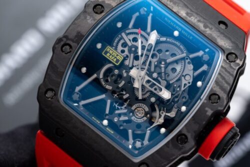 Richard Mille RM35-01 1:1 Red Rubber Strap 45mm - Image 4