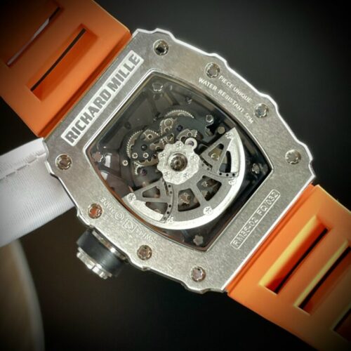 Richard Mille RM35-02 Watch with Orange Rubber Strap 44mm - Image 6