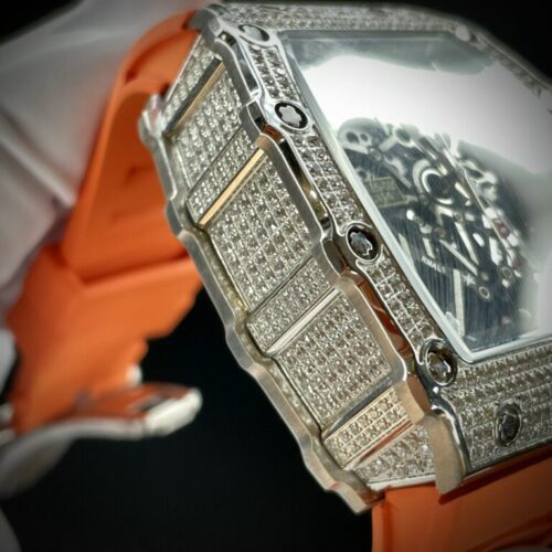 Richard Mille RM35-02 Watch with Orange Rubber Strap 44mm - Image 5