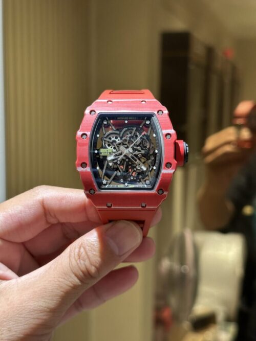 Richard Mille RM35-02 Carbon Fiber Red 1:1 Watch 45mm