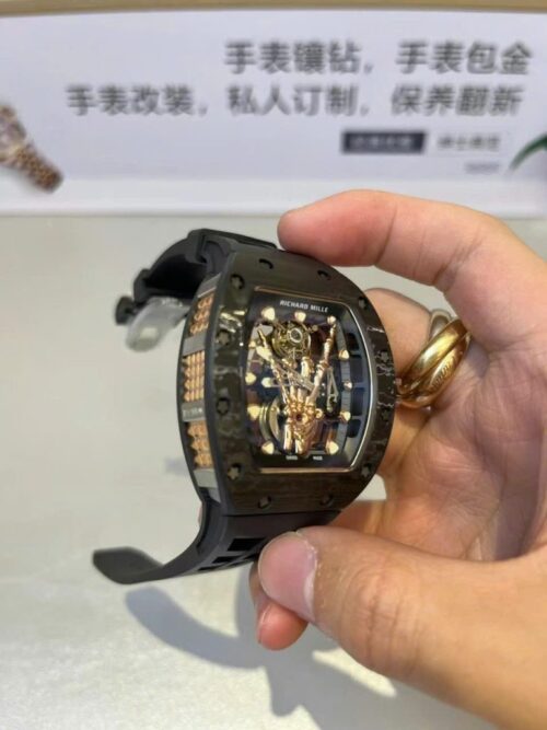 Richard Mille RM66 Custom Tourbillon Carbon 18K Gold Wrapped VIP - Image 2