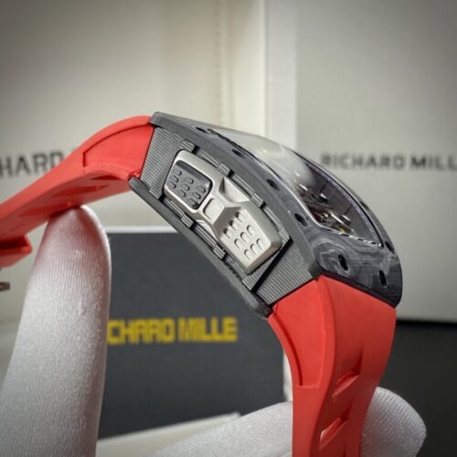 Richard Mille RM70-01 Carbon with Red Rubber Strap 45mm - Image 4