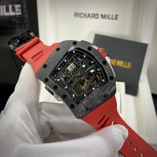 Richard Mille RM70-01 Carbon with Red Rubber Strap 45mm - Image 2