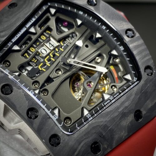 Richard Mille RM70-01 Carbon with Red Rubber Strap 45mm - Image 5