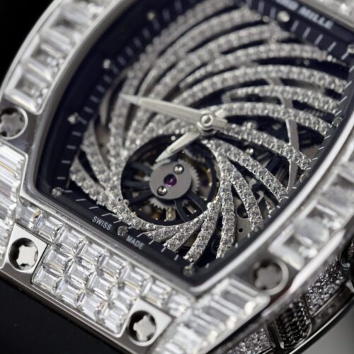 Richard Mille RM51 1:1 Watch With Full Diamond 40mm - Image 5