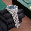 Rolex DateJust 126334 Blue Dial Full Diamond Moissanite 41mm - Image 4