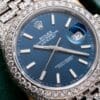 Rolex DateJust 126334 Blue Dial Full Diamond Moissanite 41mm - Image 5