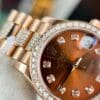 Rolex DateJust Gold Wrapped Moissanite With Chocolate Dial 31mm - Image 3