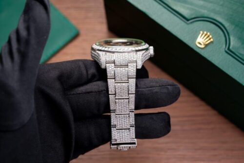 Rolex With Moissanite Diamond Hong Kong 41mm - Image 6