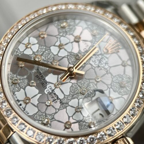 Rolex DateJust Flower Dial With Diamond Bezel 31mm - Image 2