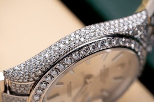 Rolex Datejust 126334 With Full Diamond Moissanite 41mm - Image 3