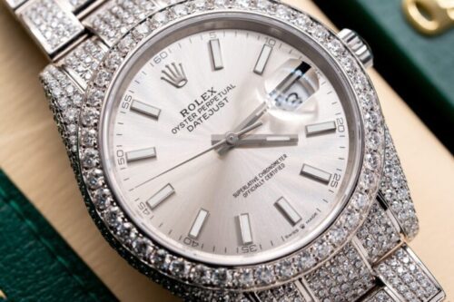 Rolex Datejust 126334 With Full Diamond Moissanite 41mm - Image 4