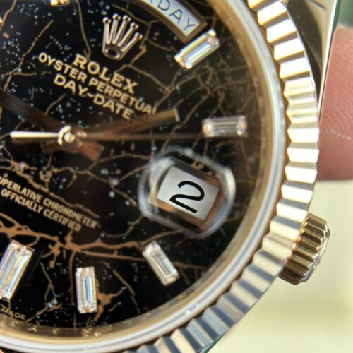 Rolex Day-Date 228235 Eisenkiesel Dial 18K Gold Wrapped GMF 40mm - Image 3