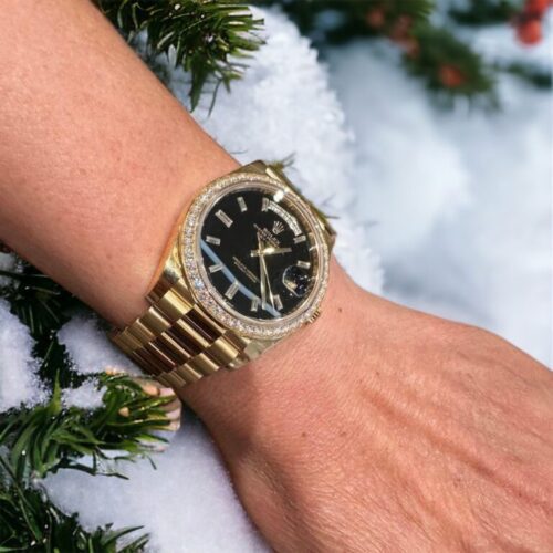 Rolex DateJust With Moissanite Diamonds Demi Gold 31mm - Image 2