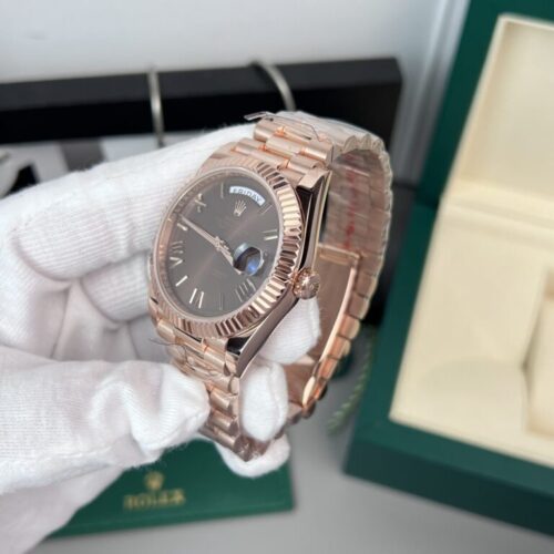 Rolex Day-Date 18K Gold Wrapped Chocolate Dial GM Factory V2 40mm - Image 2