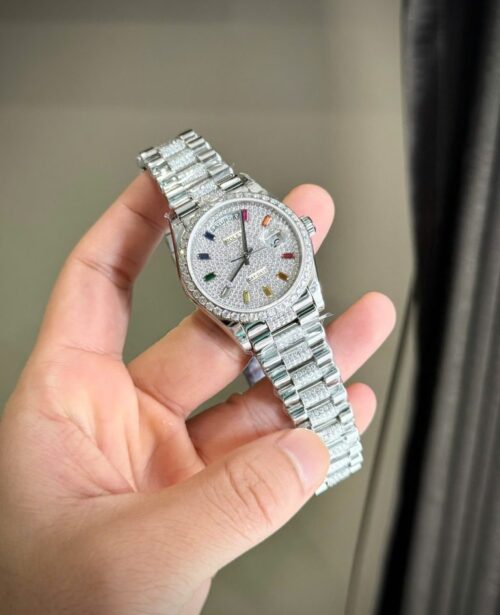 Rolex Day-Date Custom Moissanite Diamonds 36mm - Image 3