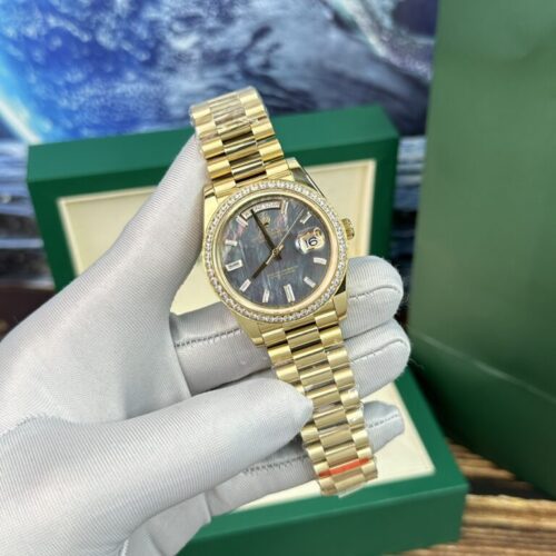 Rolex Day-Date Mother-Of-Pearl Dial With Diamonds BP Factory 40mm - Image 4