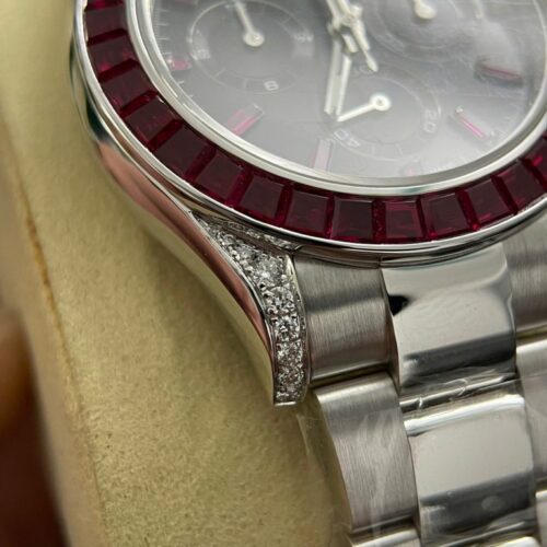 Rolex Daytona 126599TRU Replica Watch 18K Solid Gold + Natural Ruby + Natural Diamonds Custom 40mm - Image 6