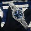 Rolex DateJust Dial Blue Custom Full Diamonds Moissanite 41mm - Image 2