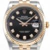 DateJust 36mm 126231 Clean 1:1 Best Edition 904L Steel Black Diamonds Dial on SS/RG Jubilee Bracelet VR3235 - Image 2