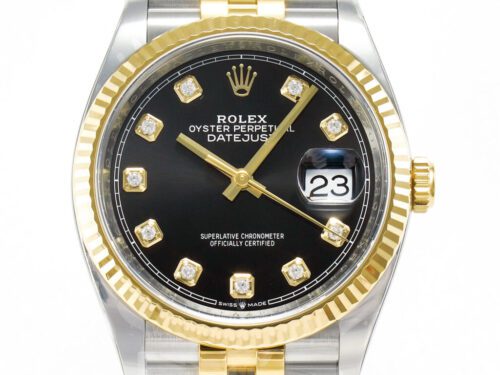 DateJust 36mm 126233 Clean 1:1 Best Edition 904L Steel Black Diamonds Dial on SS/YG Jubilee Bracelet VR3235 - Image 2