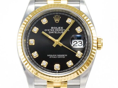 DateJust 36mm 126233 Clean 1:1 Best Edition 904L Steel Black Diamonds Dial on SS/YG Jubilee Bracelet VR3235 - Image 2