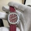 Aquanaut 5067A SS PPF 1:1 Best Edition Red Textured Dial on Red Rubber Strap RONDA Quartz - Image 4