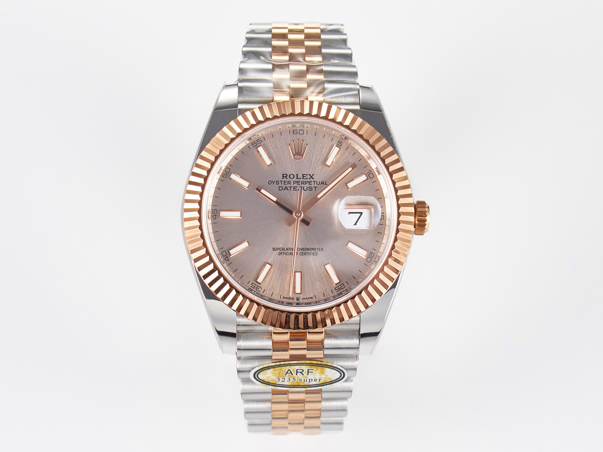DateJust 36 SS 126281 VSF 1:1 Best Edition 904L Steel RG Roman Dial on Jubilee Bracelet VS3235