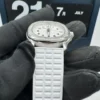 Aquanaut 5067A SS PPF 1:1 Best Edition White Textured Dial on White Rubber Strap RONDA Quartz - Image 7