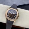 Aquanaut 5167 40mm RG 3KF 1:1 Best Edition Brown Dial on Black Rubber Strap A330 Super Clone