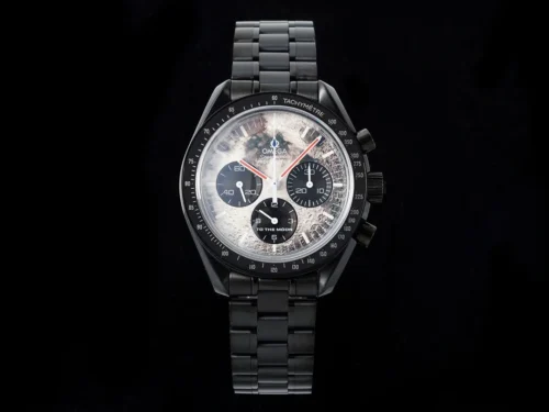 Omega Black Liquid D Speedmaster Planet Limited Edition Watch