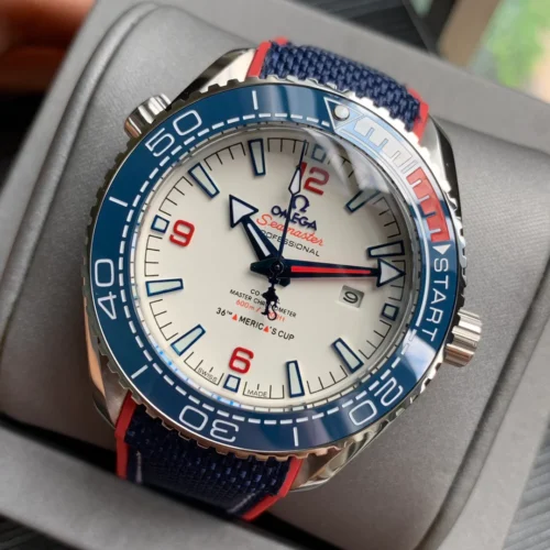 Omega Seamaster Planet Ocean America's Cup Watch 43.5 - Image 3