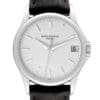 Calatrava 5296G SS ZF 1:1 Best Edition Ivory Dial on Black Leather Strap 324CS - Image 2