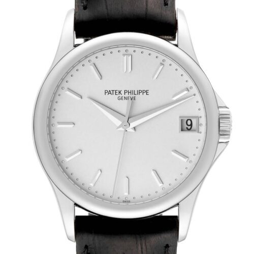 Calatrava 5296G SS ZF 1:1 Best Edition Ivory Dial on Black Leather Strap 324CS - Image 2