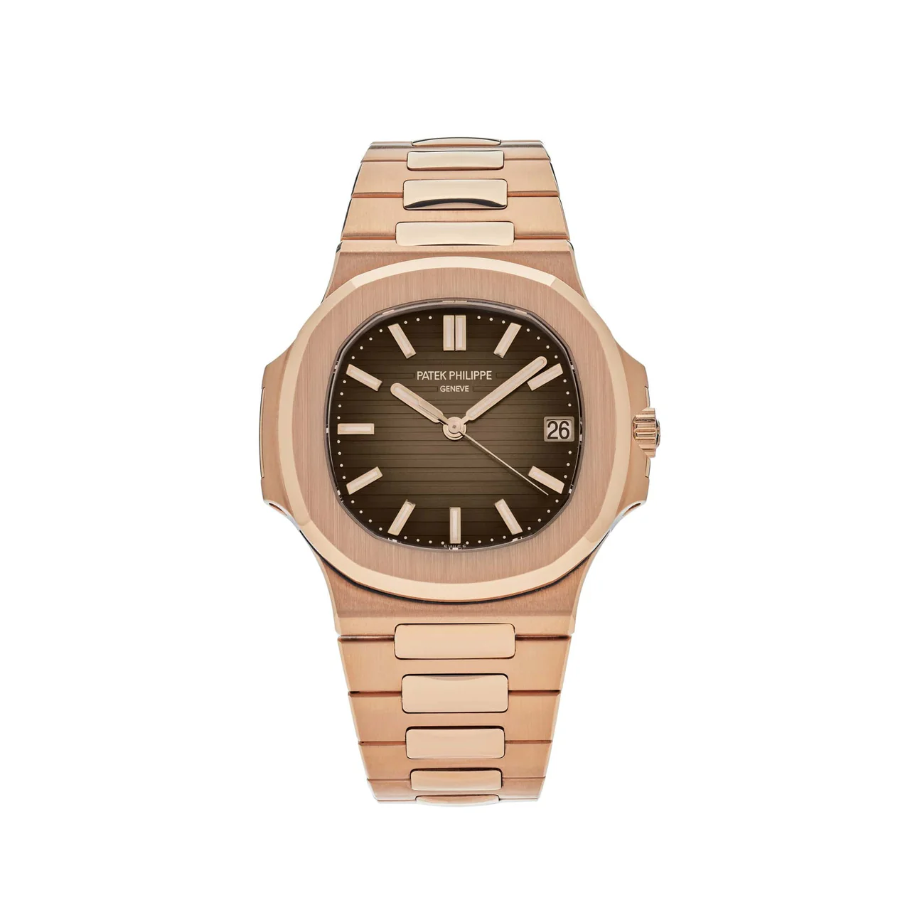 Nautilus 5711/1R PPF 1:1 Best Edition Brown Textured Dial on RG Bracelet 324CS