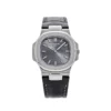 Nautilus 5711 40mm 3KF 1:1 Best Edition Grey Dial on Black Leather Strap A324 Super Clone
