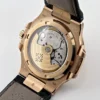 Nautilus 5711/1R RG 3KF 1:1 Best Edition Brown Textured Dial on Brown Leather Strap A324 Super Clone V2 - Image 6