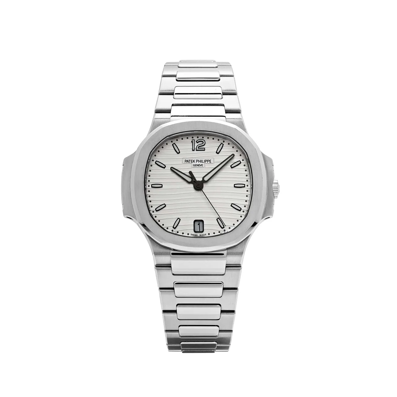 Nautilus 7118 Ladies 3KF 1:1 Best Edition White Dial on SS Bracelet A324 Super Clone