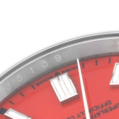 Oyster Perpetual 36mm 126000 Clean 1:1 Best Edition 904L Steel Red Dial on SS Bracelet VR3230 - Image 5