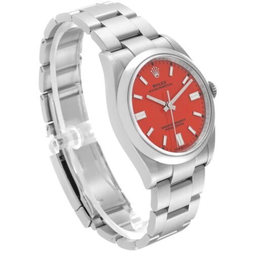 Oyster Perpetual 36mm 126000 Clean 1:1 Best Edition 904L Steel Red Dial on SS Bracelet VR3230 - Image 2