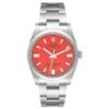 Oyster Perpetual 36mm 126000 Clean 1:1 Best Edition 904L Steel Red Dial on SS Bracelet VR3230