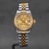 Datejust 26mm Two-Tone Yellow Gold Champagne Diamond Dial