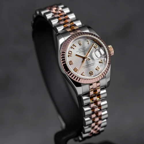 Datejust 26mm Two-Tone Rose Gold Silver Concentric Dial - Image 2