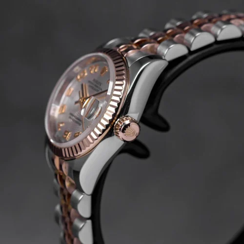 Datejust 26mm Two-Tone Rose Gold Silver Concentric Dial - Image 3