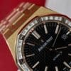 Audemars Piguet Royal Oak 15400OR 41mm Custom with Moissanite Diamonds - Image 4