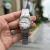 Audemars Piguet Royal Oak 34mm with White Dial and Metal Wire Bracelet